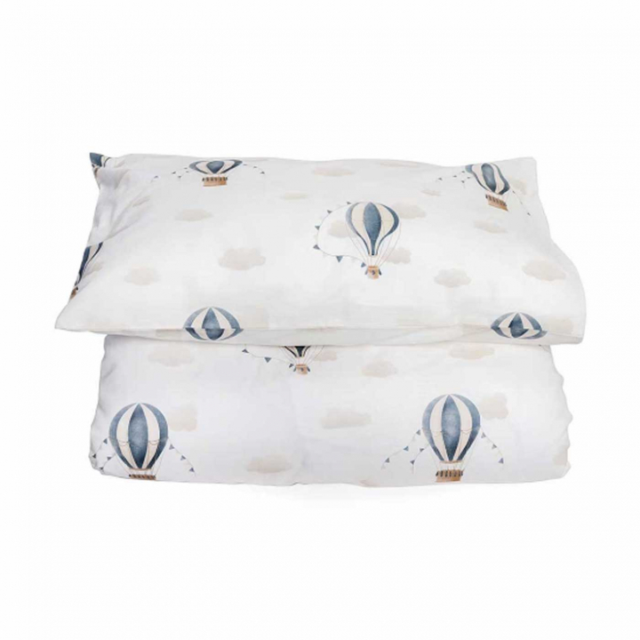 Mini Dreams Påslakanset Spjälsäng Vintage Balloon Blå | Babytillbehör - Sova - Bäddset | BabyMode