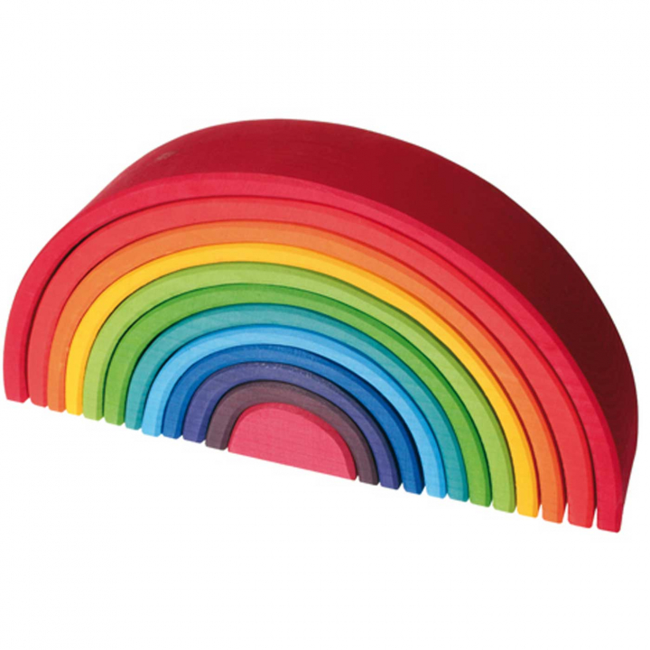 Grimms Ekologisk Regnbåge Stor | Leksaker - Byggklossar & byggleksaker - Övriga byggklossar & byggsatser | BabyMode