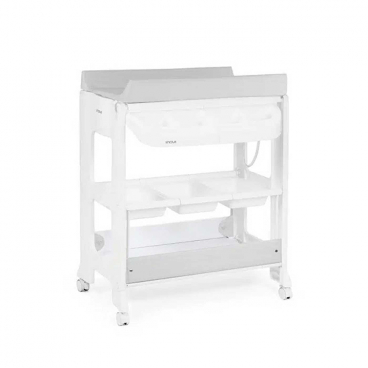 Inovi Skötbord Vit/Grå | Babytillbehör - Sköta - Skötbord | BabyMode