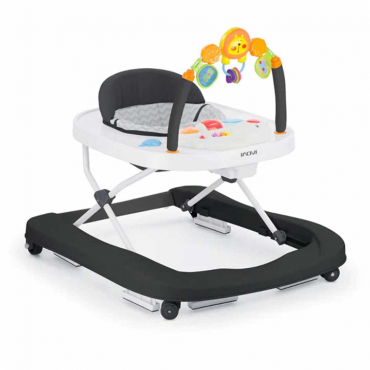 Inovi Gåstol Simba 4-in-1 Svart-vit | Leksaker - Babyleksaker - Gåstolar | BabyMode