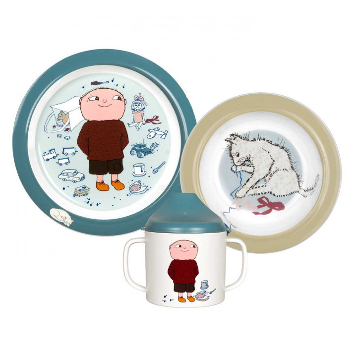 Alfons Åberg Barnservis 3 delar | Babytillbehör - Äta och mata - Serviser | BabyMode