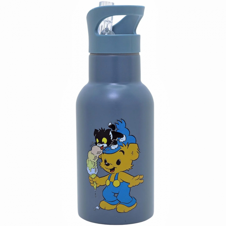 Bamse Vattenflaska Petrolblå | Babytillbehör - Äta och mata - Termosar | BabyMode