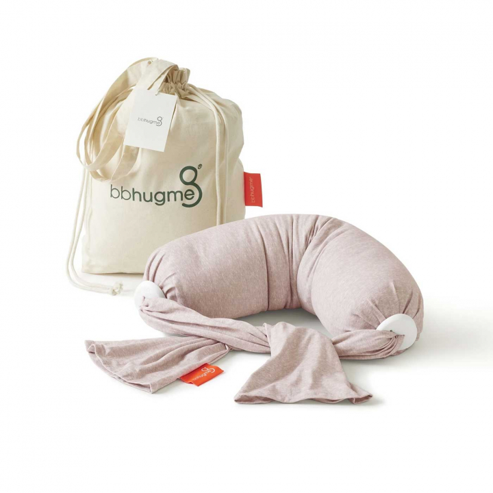 Bbhugme Amningskudde Pink Melange | Mamma - Amning - Amningskuddar | BabyMode