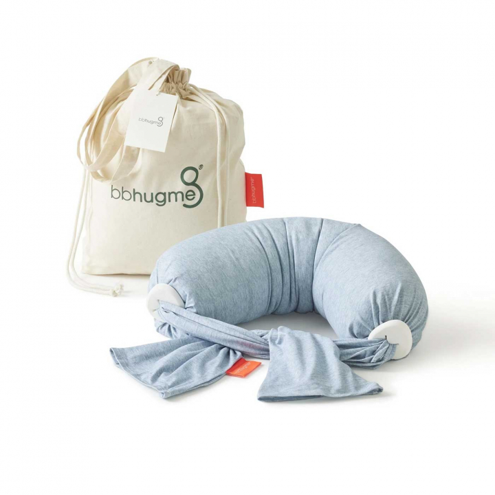 Bbhugme Amningskudde Blue Melange | Mamma - Amning - Amningskuddar | BabyMode