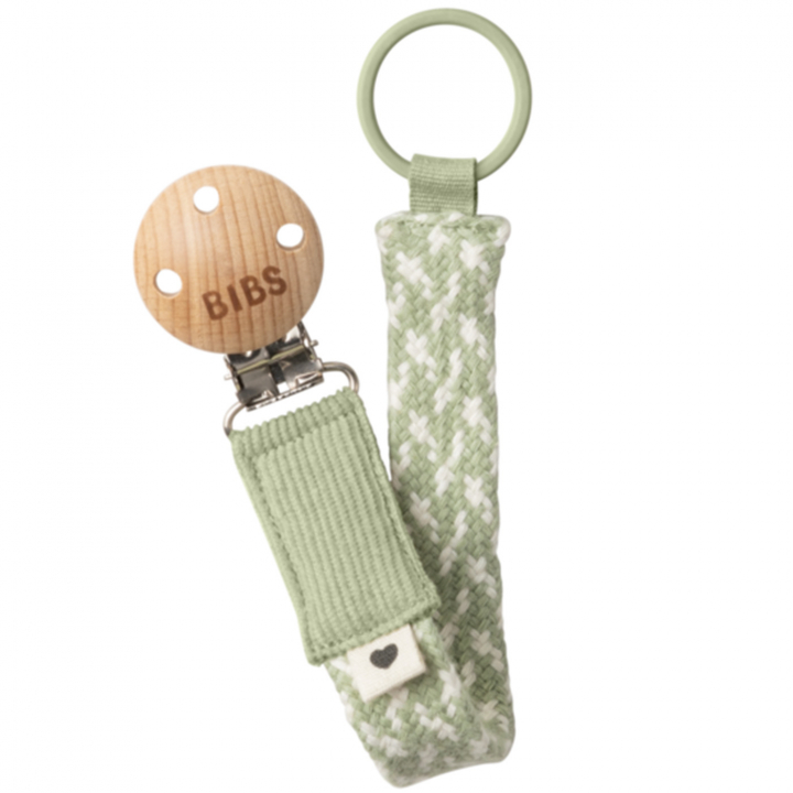 BIBS Napphållare Sage/Ivory | Babytillbehör - Nappar och tillbehör - Napphållare | BabyMode