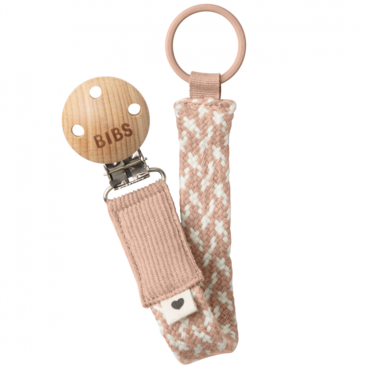 BIBS Napphållare Blush/Ivory | Babytillbehör - Nappar och tillbehör - Napphållare | BabyMode