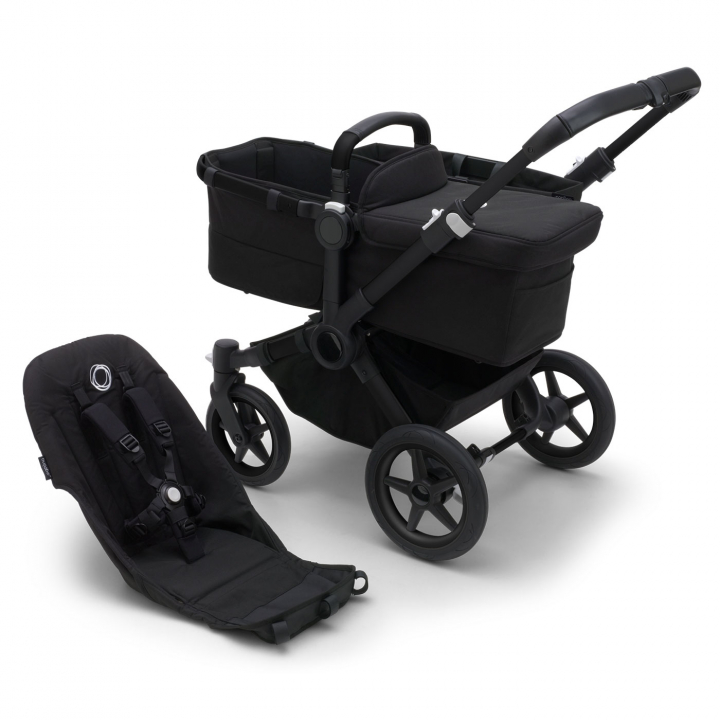 Bugaboo Donkey 5 Bas Barnvagn Black/Midnight Black | Barnvagnar - Varumärken - Bugaboo - Bugaboo Donkey 5 | BabyMode