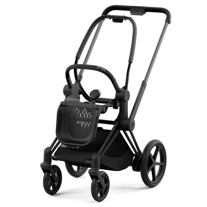Cybex e-Priam Chassi Barnvagn Matte Black | Barnvagnar - Varumärken - Cybex - Cybex E-Priam | BabyMode