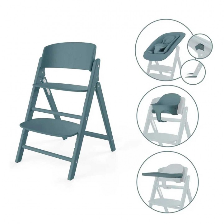 Cybex Click &amp; Fold 4-i-1 Matstol Stone Blue | Kampanjer - Outlet - Outlet Babytillbehör - Outlet Äta & mata | BabyMode