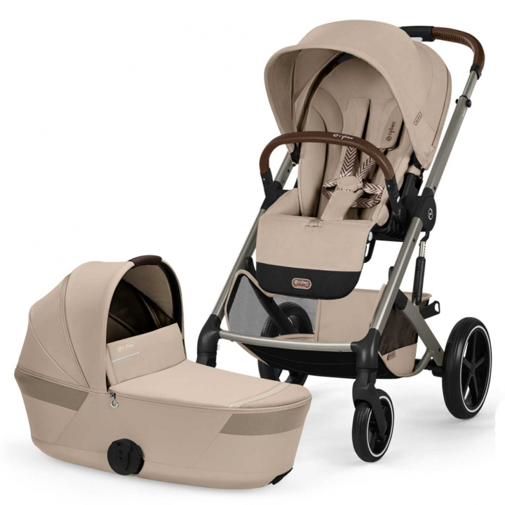 Cybex Balios S Lux 2026 Duo med Fold-Cot Almond Beige