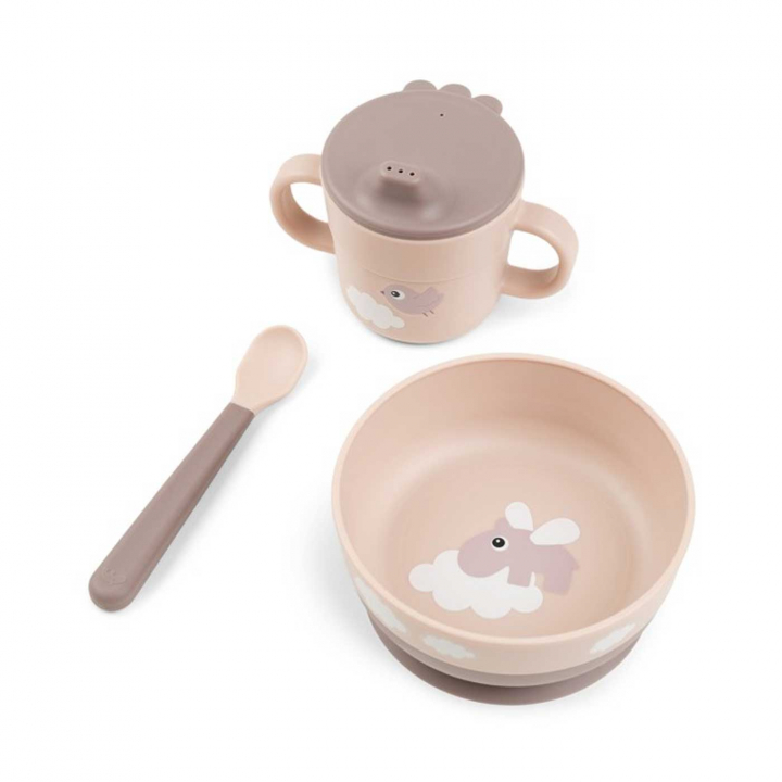 Done by Deer Foodie Servis Happy clouds Powder | Babytillbehör - Äta och mata - Serviser | BabyMode