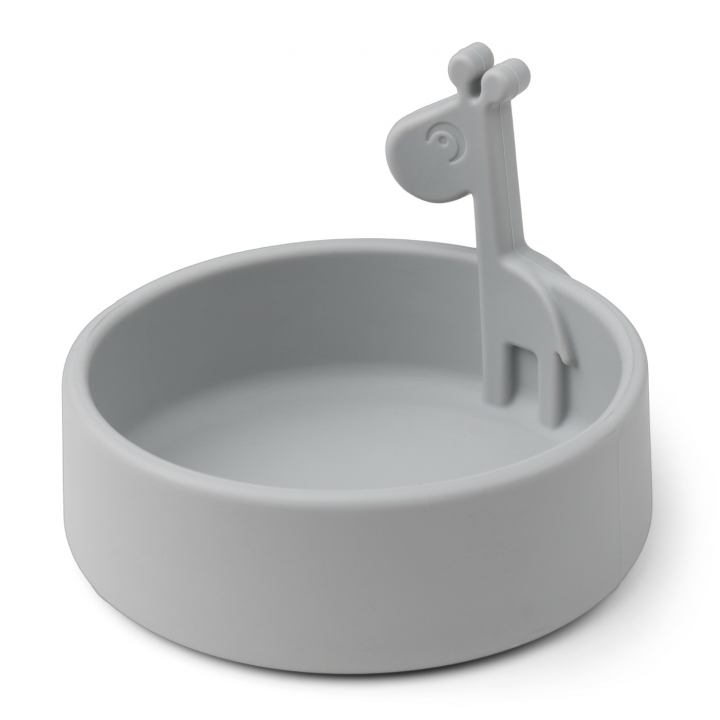 Done by Deer Peekaboo Skål Raffi Grey | Babytillbehör - Äta och mata - Tallrikar och skålar | BabyMode