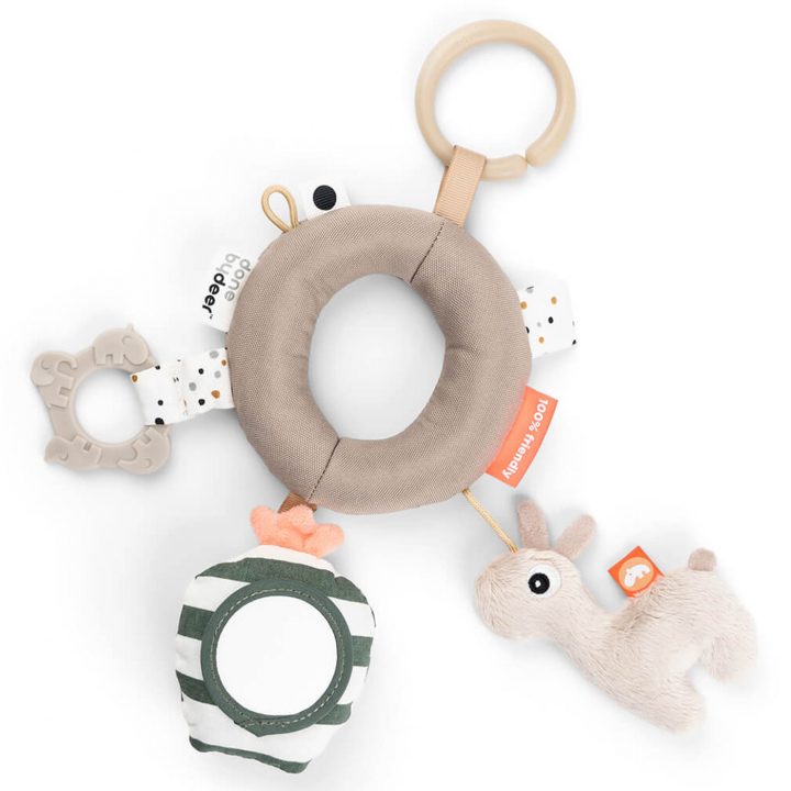 Done By Deer Aktivitetsleksak Ring Lalee Sand | Leksaker - Babyleksaker - Aktivitetsleksaker | BabyMode