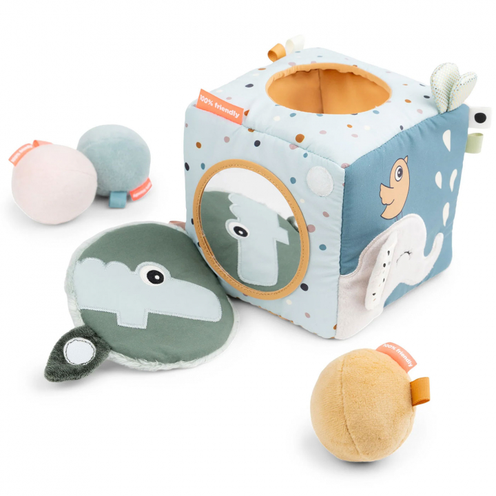 Done By Deer Aktivitetskub Deer Friends Color Mix | Leksaker - Babyleksaker - Aktivitetsleksaker | BabyMode