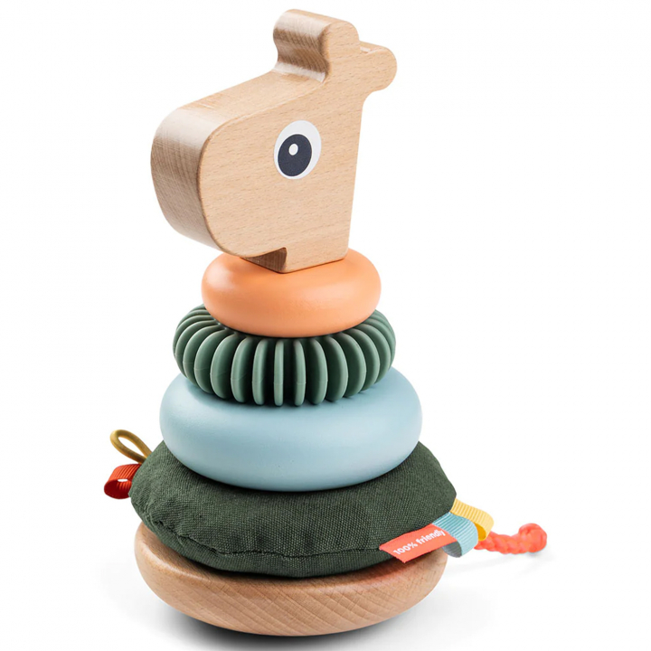 Done By Deer Stapelleksak Raffi Color Mix | Leksaker - Babyleksaker - Aktivitetsleksaker | BabyMode