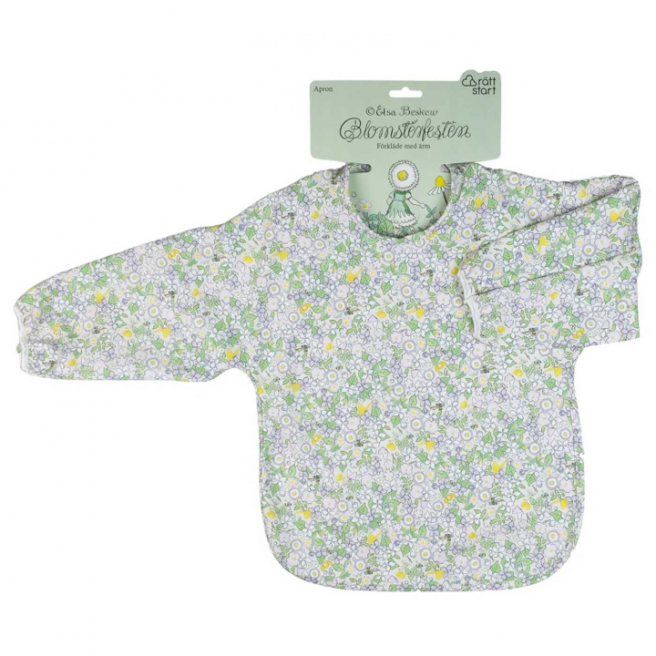 Elsa Beskow Blomsterfesten Haklapp med ärm | Babytillbehör - Äta och mata - Haklappar | BabyMode