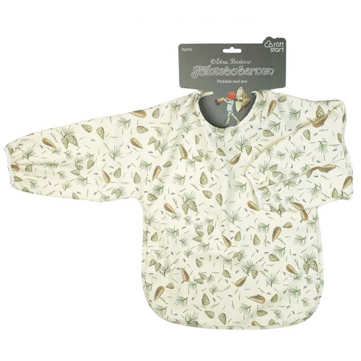 Elsa Beskow Tomtebobarnen Haklapp med ärm | Babytillbehör - Äta och mata - Haklappar | BabyMode