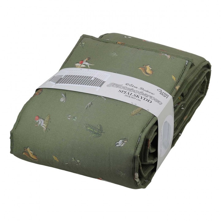 Elsa Beskow Tomtebobarnen Spjälskydd Grön | Babytillbehör - Sova - Spjälskydd | BabyMode