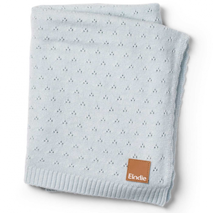 Elodie Pointelle Filt Bermuda Blue | Barnvagnar - Barnvagnstillbehör - Barnvagnstillbehör vår | BabyMode