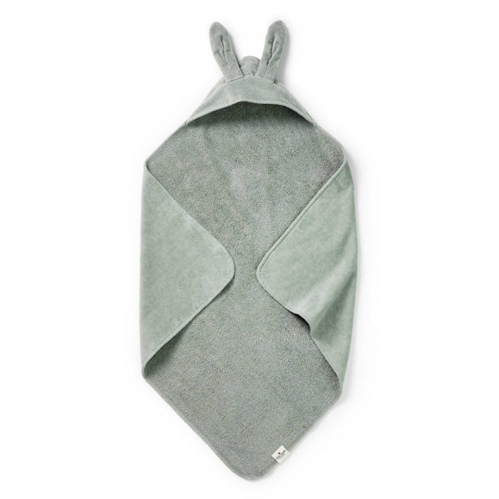 Elodie Badcape Mineral Green | Babytillbehör - Sköta - Badcaper och badrockar | BabyMode