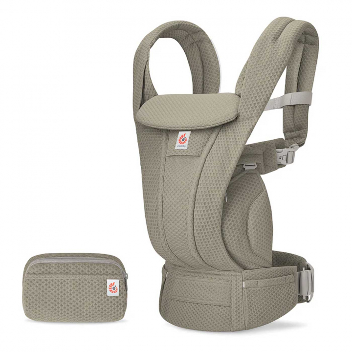 Ergobaby Bärsele Omni Deluxe Mesh Soft Olive | Babytillbehör - Bärselar - Ergobaby bärselar | BabyMode