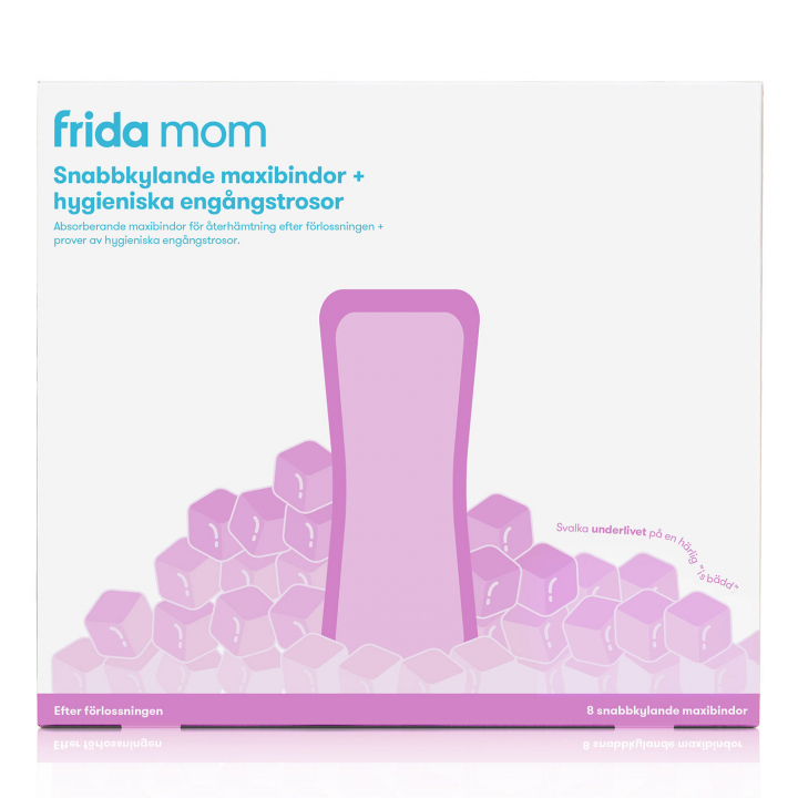 Frida Mom Snabbkylande maxibindor 8 st | Mamma - Hygienprodukter | BabyMode
