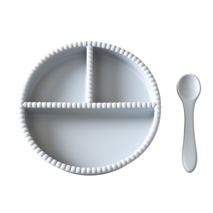 Jack o Juno Bubble Barnservis Glacier Grey | Babytillbehör - Äta och mata - Serviser | BabyMode