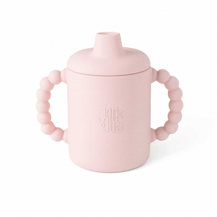 Jack o Juno Bubble Sippy Cup Light Pink | Babytillbehör - Äta och mata - Muggar, flaskor och glas | BabyMode