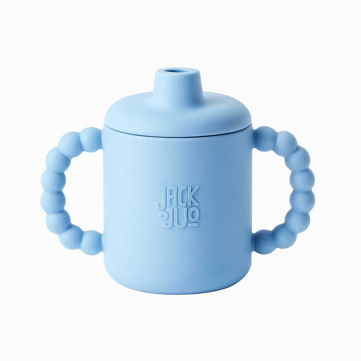Jack o Juno Bubble Sippy Cup Pale Blue | Babytillbehör - Äta och mata - Muggar, flaskor och glas | BabyMode