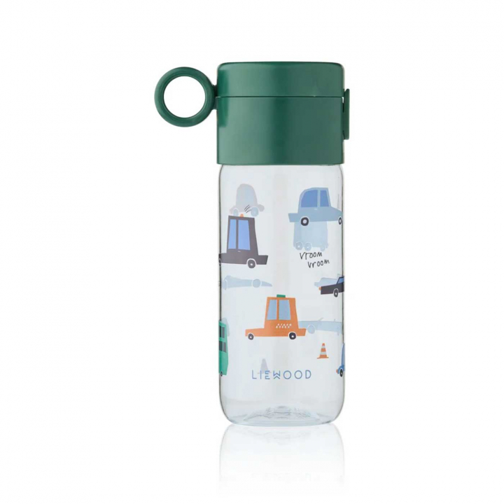 Liewood Clemence Vattenflaska 350 ml Cars/Sandy | Babytillbehör - Äta och mata - Muggar, flaskor och glas | BabyMode