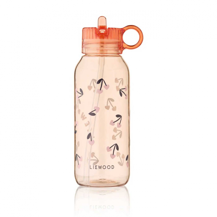 Liewood Yang Tritan Vattenflaska 500 ml Cherry Heart/Rosey | Babytillbehör - Äta och mata - Muggar, flaskor och glas | BabyMode