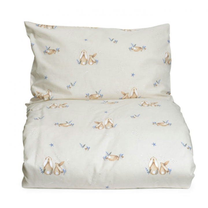 Mini Dreams Påslakanset Bunny Beige Spjälsäng | Babytillbehör - Sova - Bäddset | BabyMode
