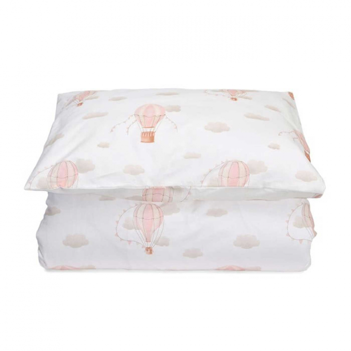 Mini Dreams Påslakanset Spjälsäng Vintage Balloon Rosa | Kampanjer - Alla hjärtans dag! - Alla hjärtans 20% | BabyMode