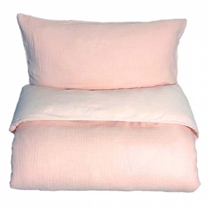 Mini Dreams Påslakanset Vagn/vagga Little Wave Light pink | Barnvagnar - Barnvagnstillbehör - Hösttillbehör till barnvagnen | BabyMode