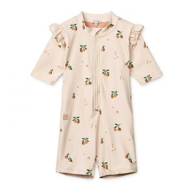 Liewood Amel UV-Dräkt Peach/Seashell Strl 98 | Kampanjer - Outlet - Outlet 30% | BabyMode