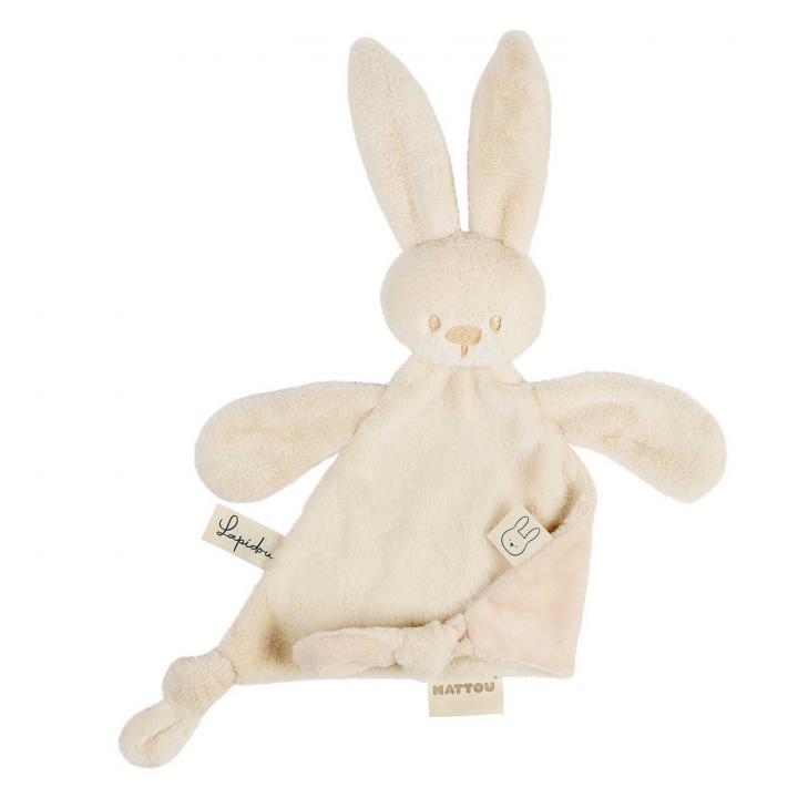 Nattou Lapidou Snuttefilt Sand | Leksaker - Gosedjur och snuttefiltar - Snuttefiltar | BabyMode