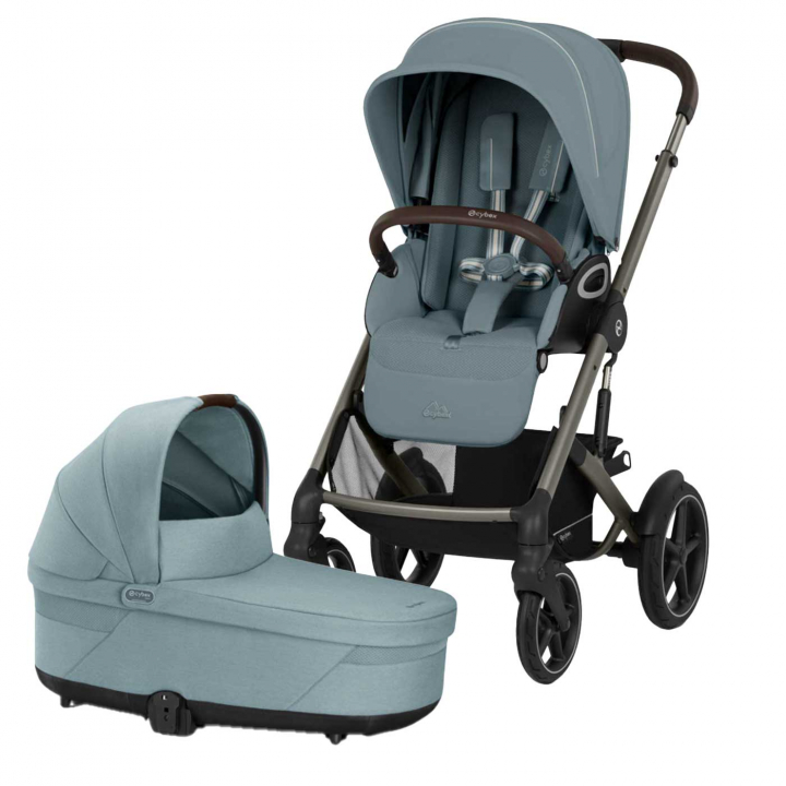 Cybex Talos S Lux Duovagn Stormy Blue | Barnvagnar - Varumärken - Cybex - Cybex Talos S | BabyMode