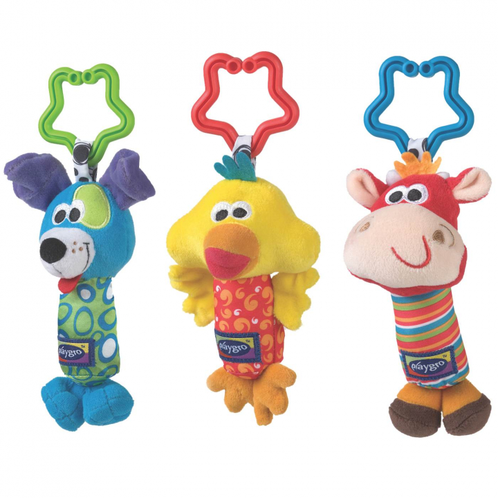 Playgro Tinkle Trio Vagnleksak 3-pack | Barnvagnar - Barnvagnstillbehör - Sommartillbehör till barnvagnen | BabyMode