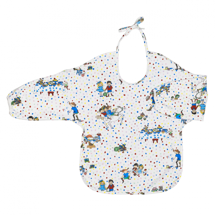 Pippi Födelsedag Haklapp med ärm | Babytillbehör - Äta och mata - Haklappar | BabyMode