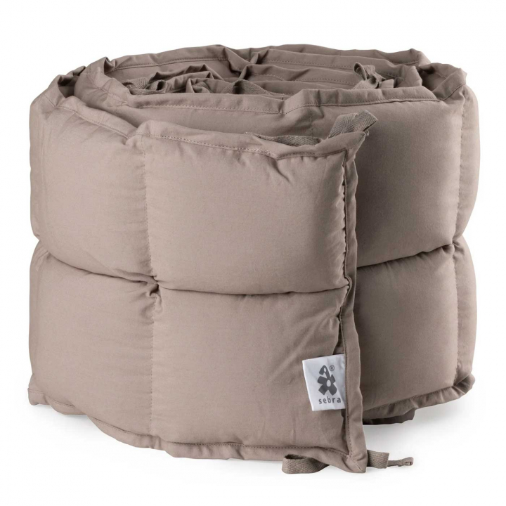 Sebra Spjälskydd Kapok Jetty Beige | Babytillbehör - Sova - Spjälskydd | BabyMode