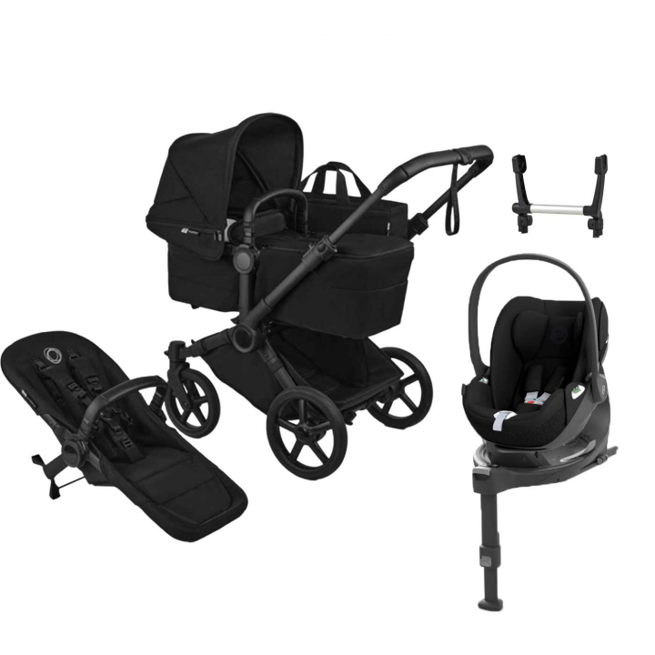 Bugaboo Donkey 6 Barnvagn + Cybex Cloud T + Bas | Barnvagnar - Varumärken - Bugaboo - Bugaboo Donkey 6 | BabyMode
