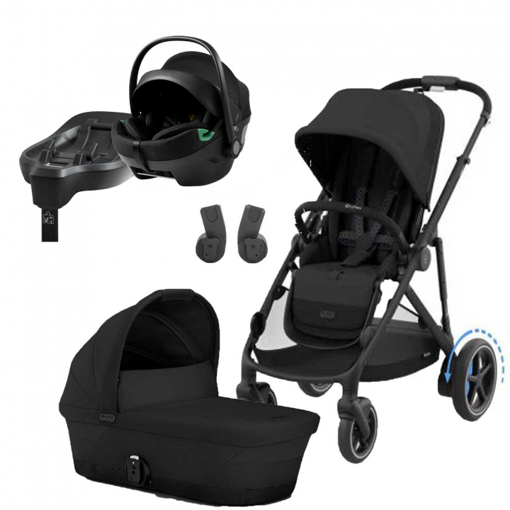 Cybex E-Gazelle + Axkid GoKid Babyskydd +Bas | Barnvagnar - Varumärken - Cybex - Cybex e-Gazelle S | BabyMode
