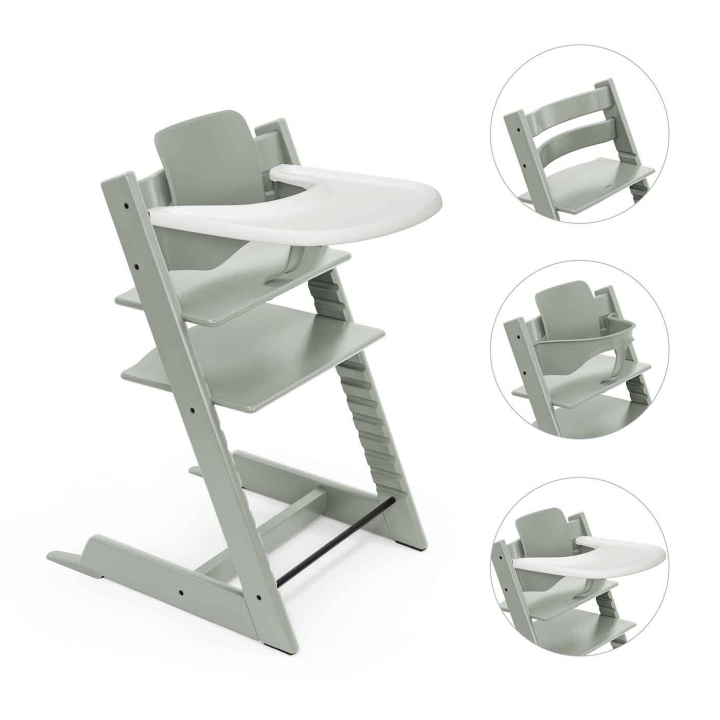 Stokke Tripp Trapp Stol + Bygel + Bricka Glacier Green | Möbler och inredning - Matstolar och tillbehör - Stokke Tripp Trapp | BabyMode