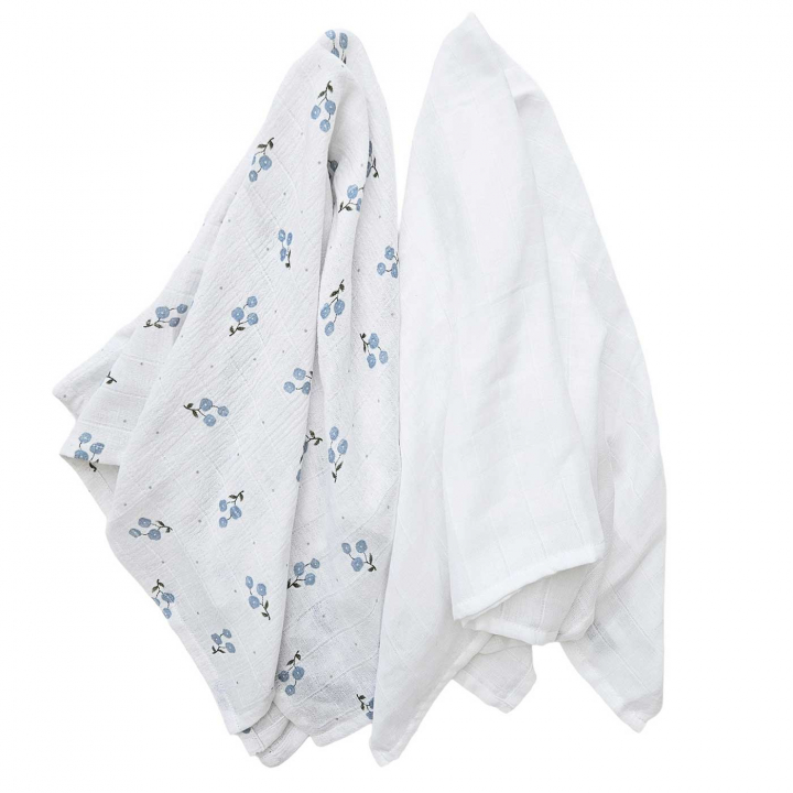 Summerville Muslinfilt 2-pack Bluebell | Babytillbehör - Sova - Bädda för sommartider | BabyMode