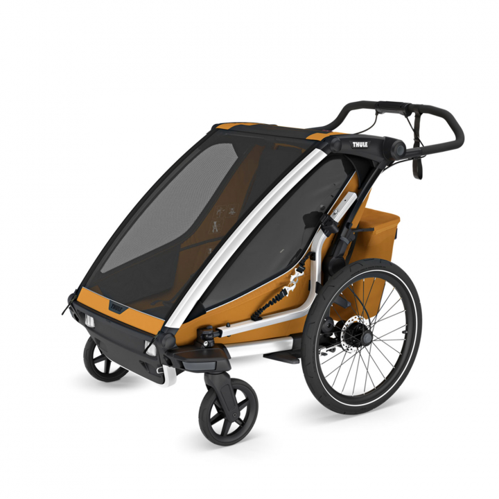Thule Chariot Sport 2 Double Natural Gold | Barnvagnar - Varumärken - Thule - Thule Chariot | BabyMode
