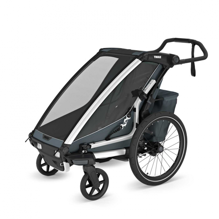Thule Chariot Cross 2 Single Dark Slate | Barnvagnar - Varumärken - Thule - Thule Chariot | BabyMode