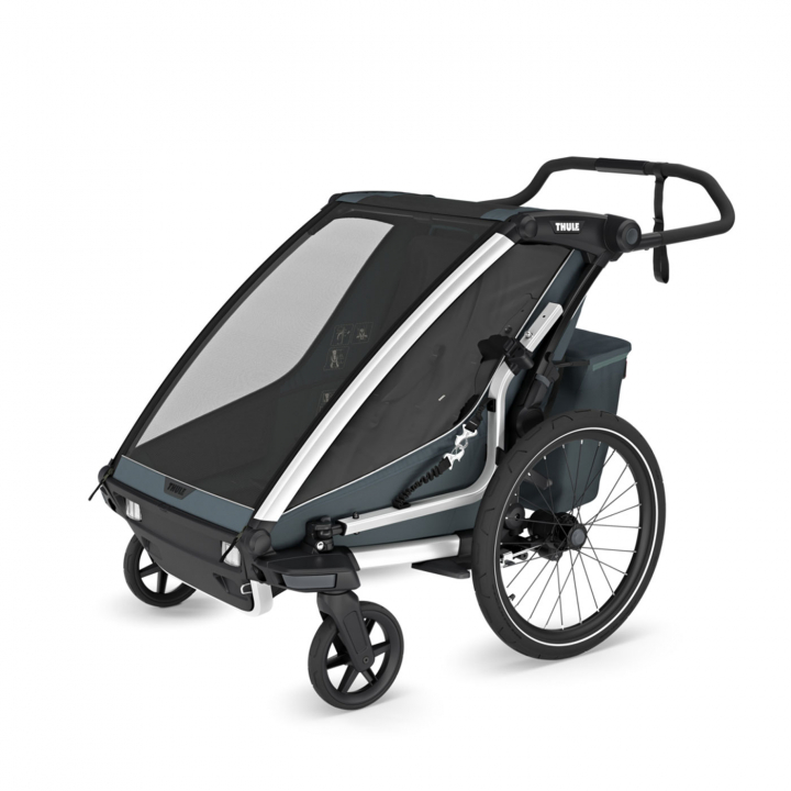 Thule Chariot Cross 2 Double Dark Slate | Barnvagnar - Varumärken - Thule - Thule Chariot | BabyMode