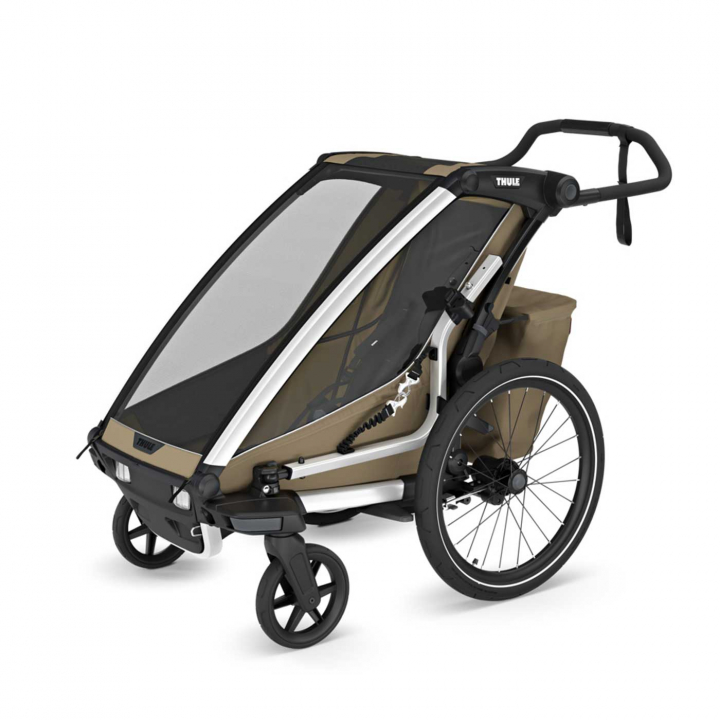 Thule Chariot Cross 2 Single Khaki | Barnvagnar - Varumärken - Thule - Thule Chariot | BabyMode