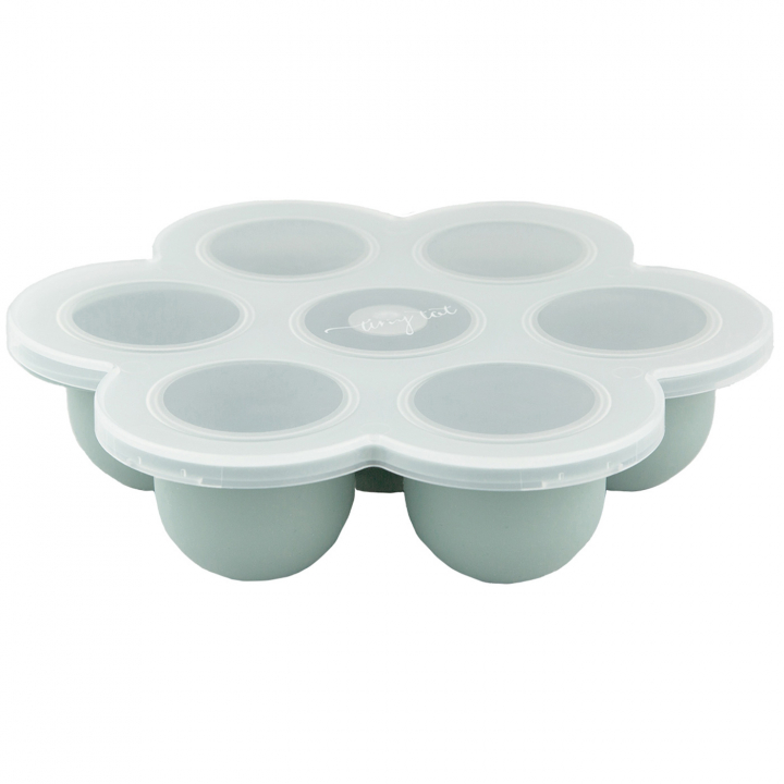 Tiny Tot Portionsformar 7 kuber Smokey Green | Babytillbehör - Äta och mata - Matförvaring | BabyMode