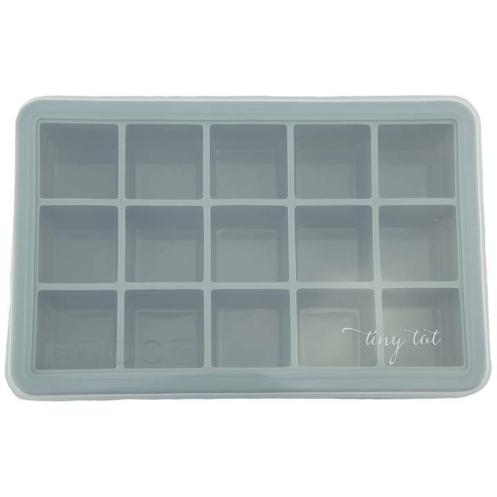 Tiny Tot Portionsformar 15 kuber Smokey Green | Babytillbehör - Äta och mata - Matförvaring | BabyMode